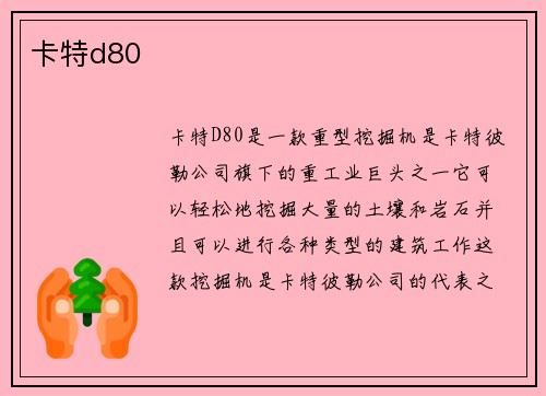卡特d80